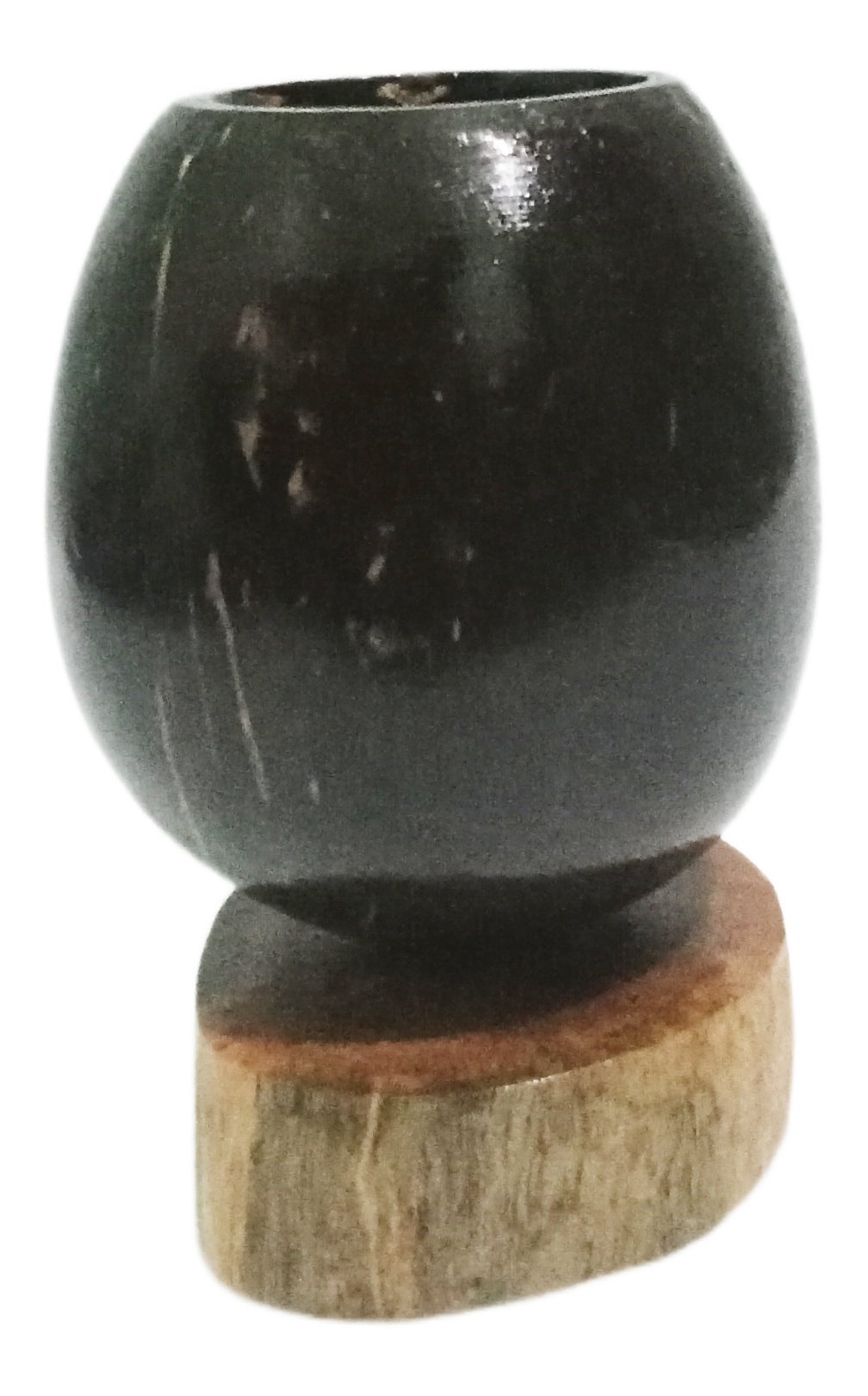 Handmade Coconut Shell Pen Stand & Eco-Friendly Desk Organizer - Handcrafted Product