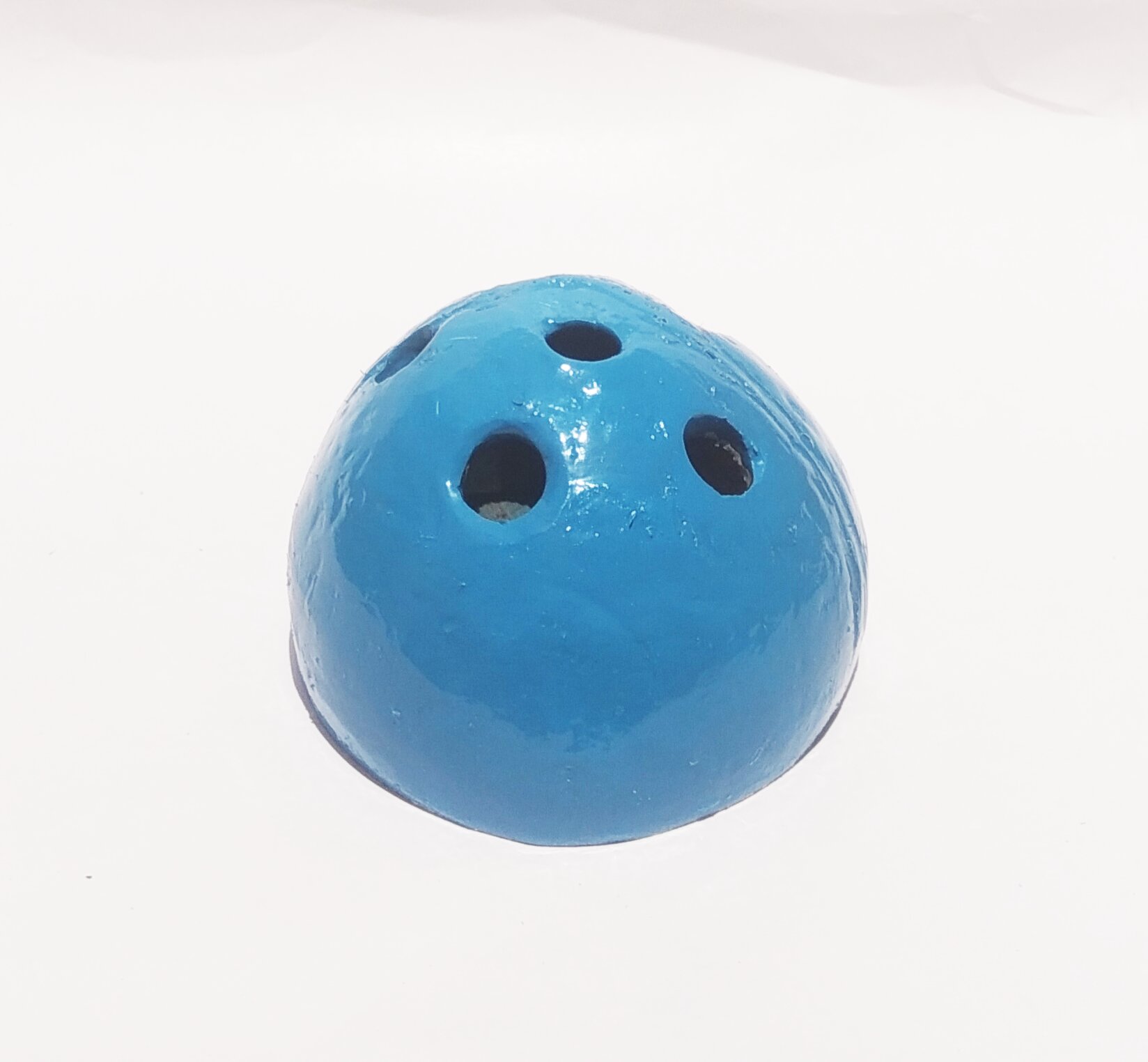 Handmade Coconut Shell Mini Pen Stand - Blue - Handcrafted Product