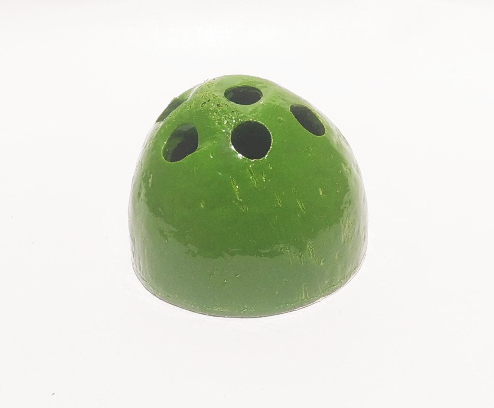 Handmade Coconut Shell Mini Pen Stand - Green - Handcrafted Product