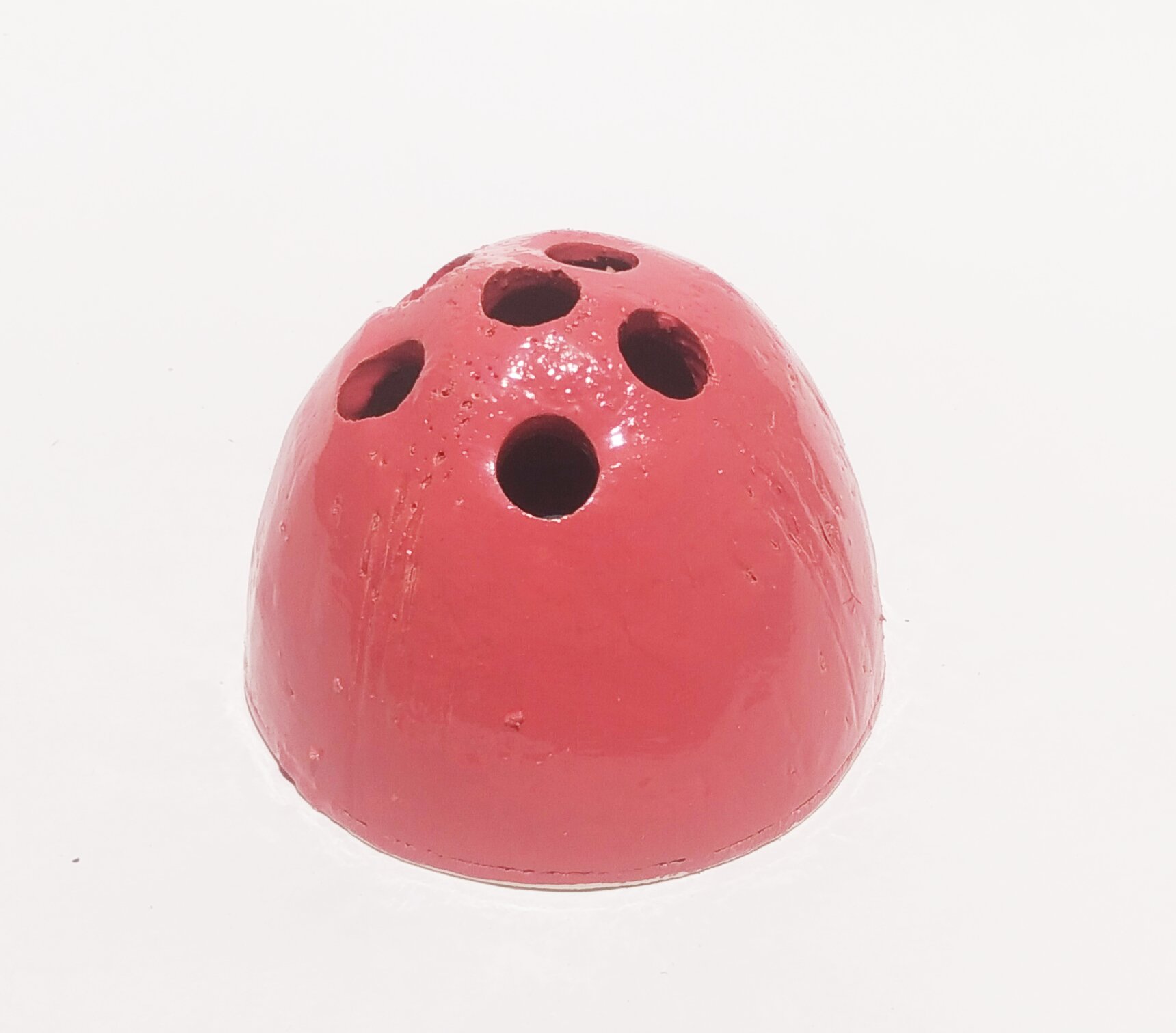 Handmade Coconut Shell Mini Pen Stand - Pink (Style 1) - Image 2