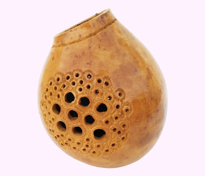 Hand-Carved Bottle Gourd Showpiece & Unique Natural Home Decor Art - Image 3