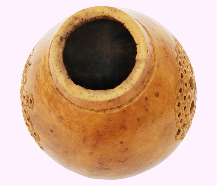 Hand-Carved Bottle Gourd Showpiece & Unique Natural Home Decor Art - Image 4