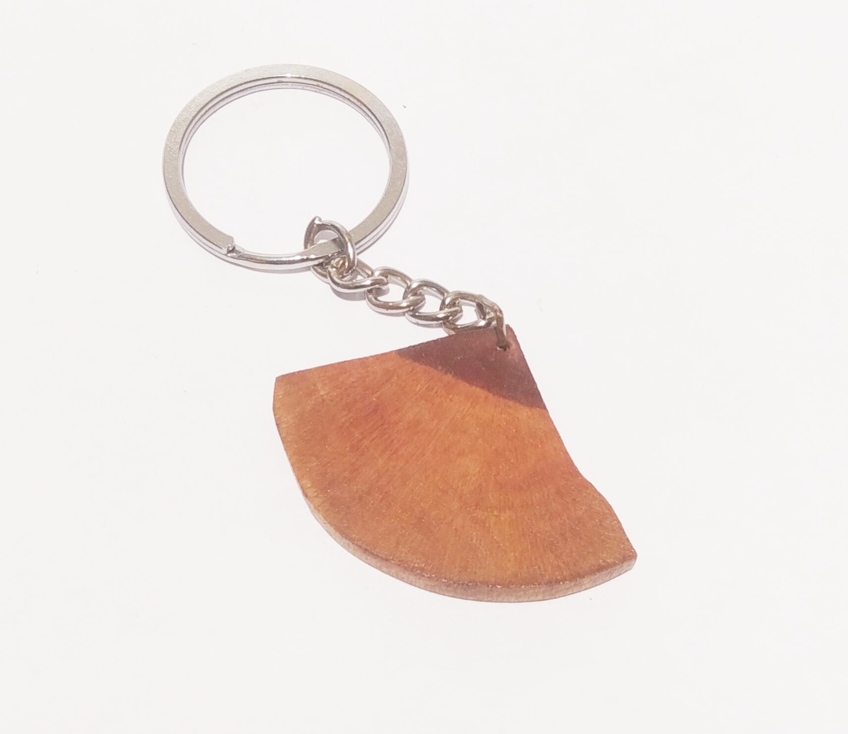 Handmade Wooden Keychain - Mountain Shape (Style 2)