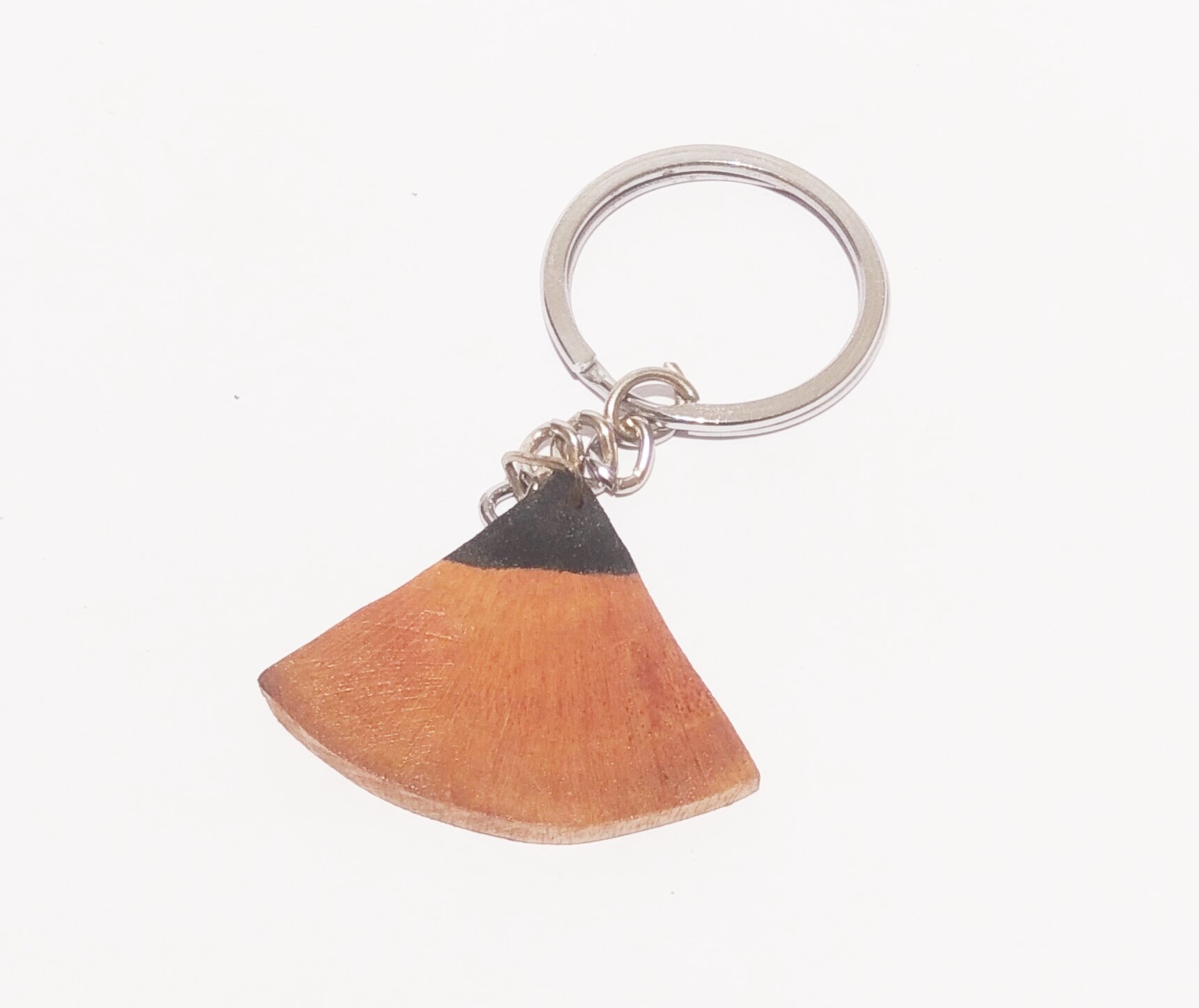 Handmade Wooden Keychain - Mountain Shape (Style 3)