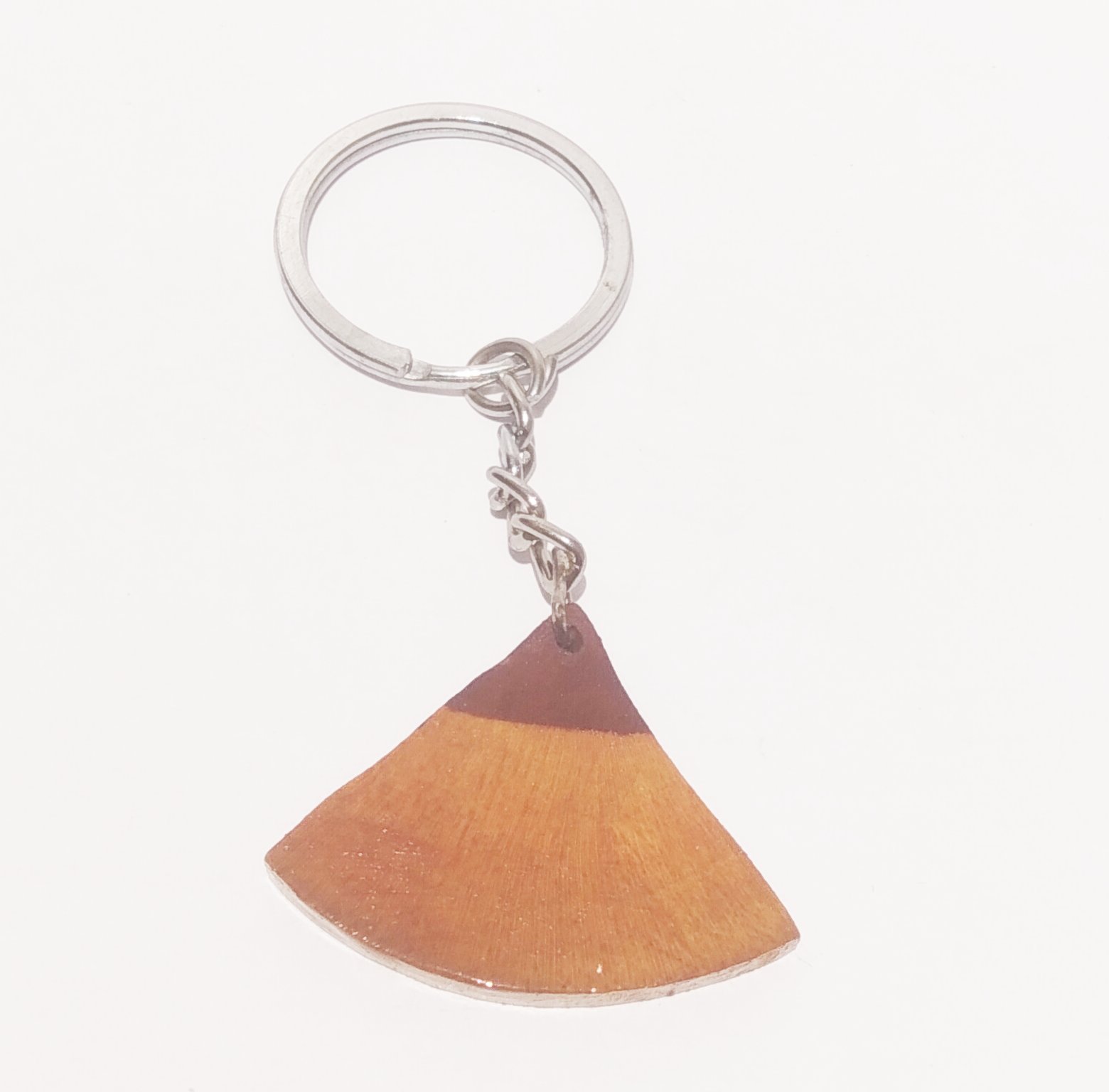 Handmade Wooden Keychain - Mountain Shape (Style 1) - Handcrafted Product