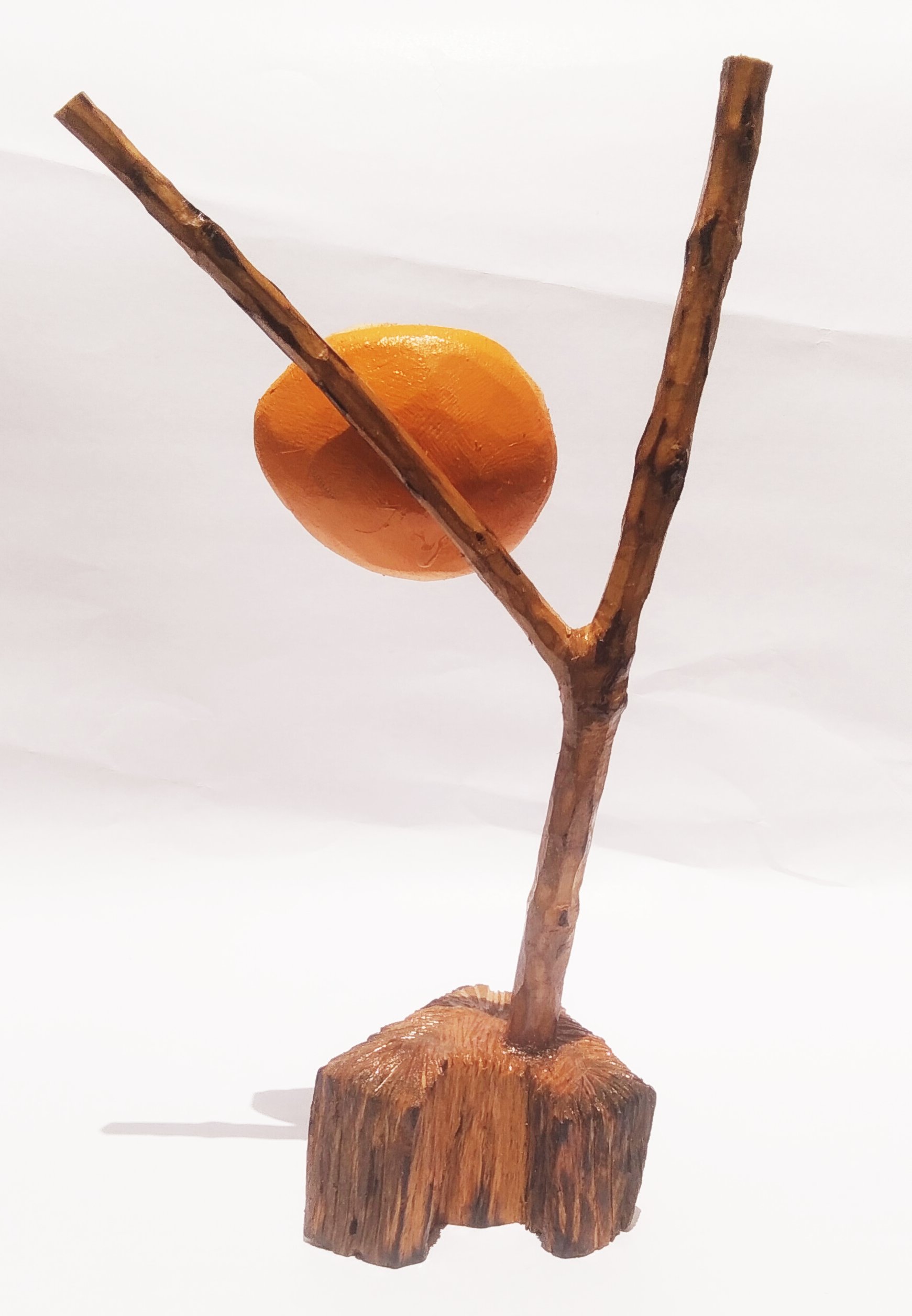 Handmade Yellow Sunflower Wooden Branch Showpiece - Image 2